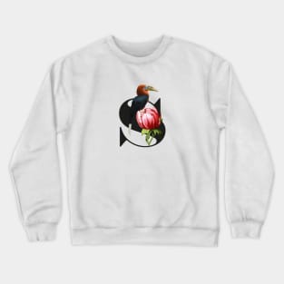 Botanical Alphabet S Crewneck Sweatshirt